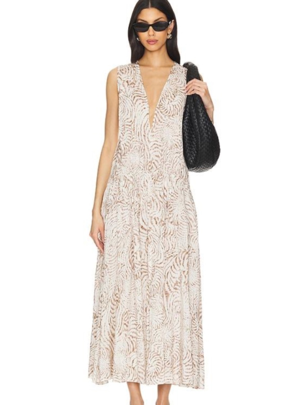 ANINE BING Mia Maxi Dress – Sand Seashell – Size Small – NWT
